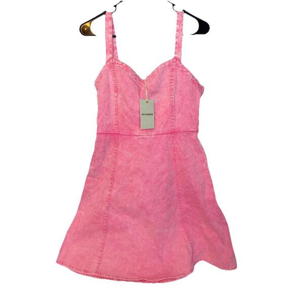 Dresses & Skirts - ee:some Pink Mini Flare Mini Dress Women’s Size Small
